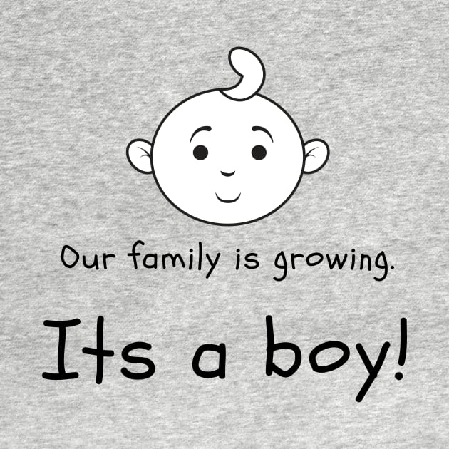 Love this 'Our family is growing. Its a boy' t-shirt! by Valdesigns